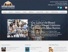 Tablet Screenshot of holyeucharistshrine.com